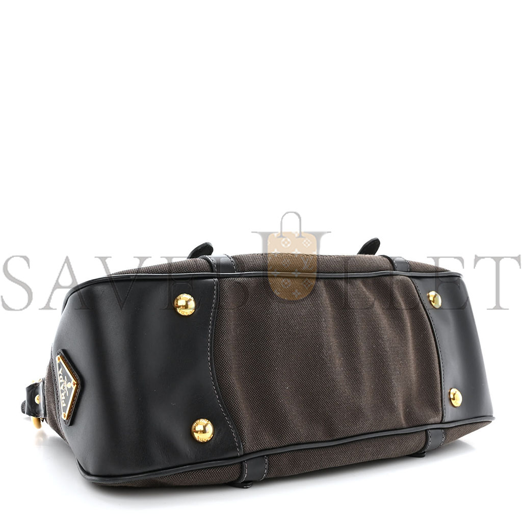 PRADA JACQUARD LOGO TOTE CORDA BRUCIATO (34*17*11cm) PRADA JACQUARD LOGO TOTE CORDA BRUCIATO (34*17*11cm)