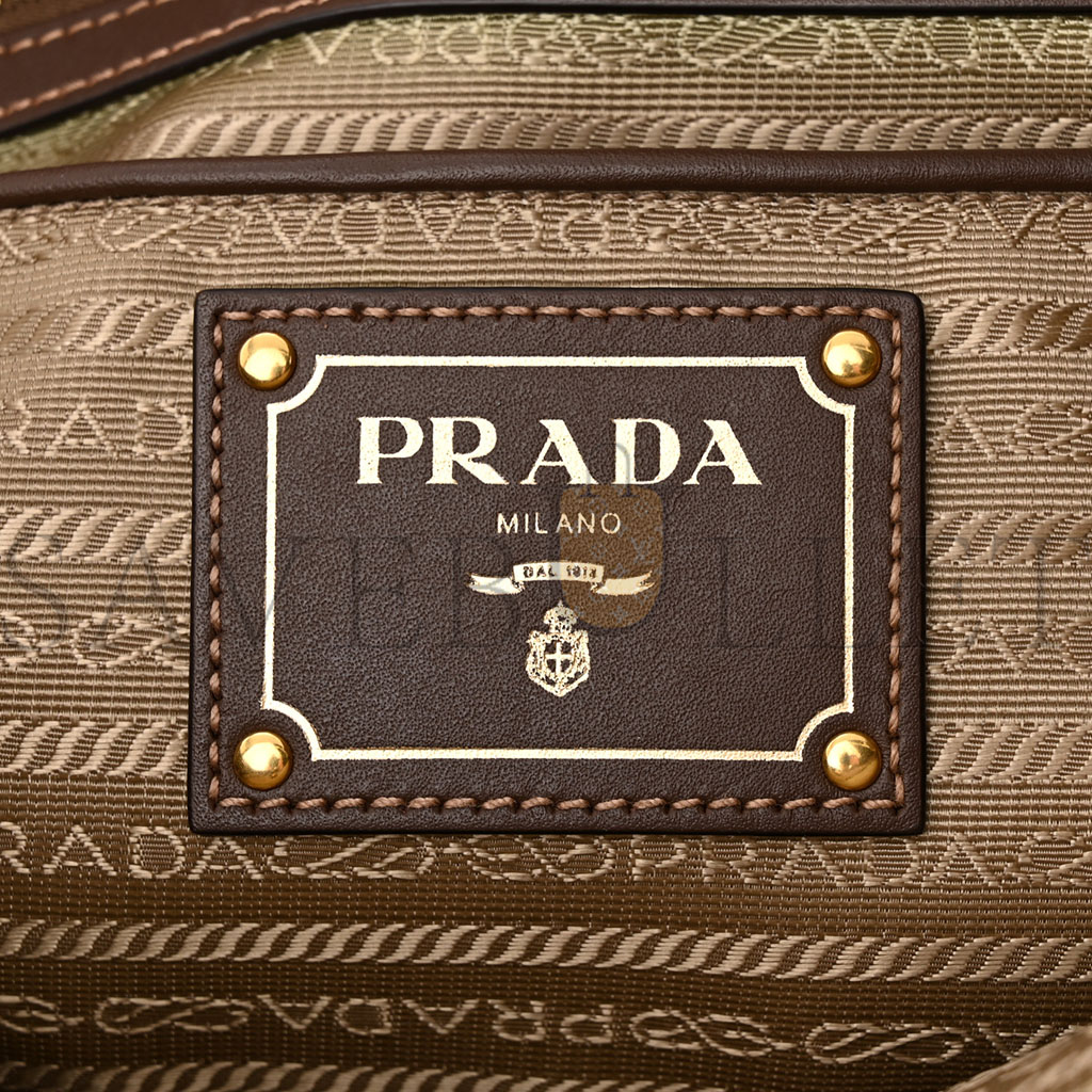 PRADA JACQUARD LOGO TOTE CORDA BRUCIATO (33*23*16cm) PRADA JACQUARD LOGO TOTE CORDA BRUCIATO (33*23*16cm)