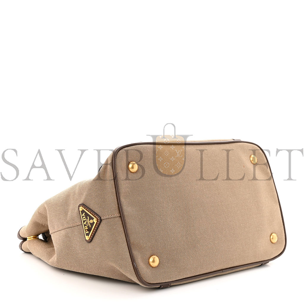 PRADA JACQUARD LOGO TOTE CORDA BRUCIATO (33*23*16cm) PRADA JACQUARD LOGO TOTE CORDA BRUCIATO (33*23*16cm)