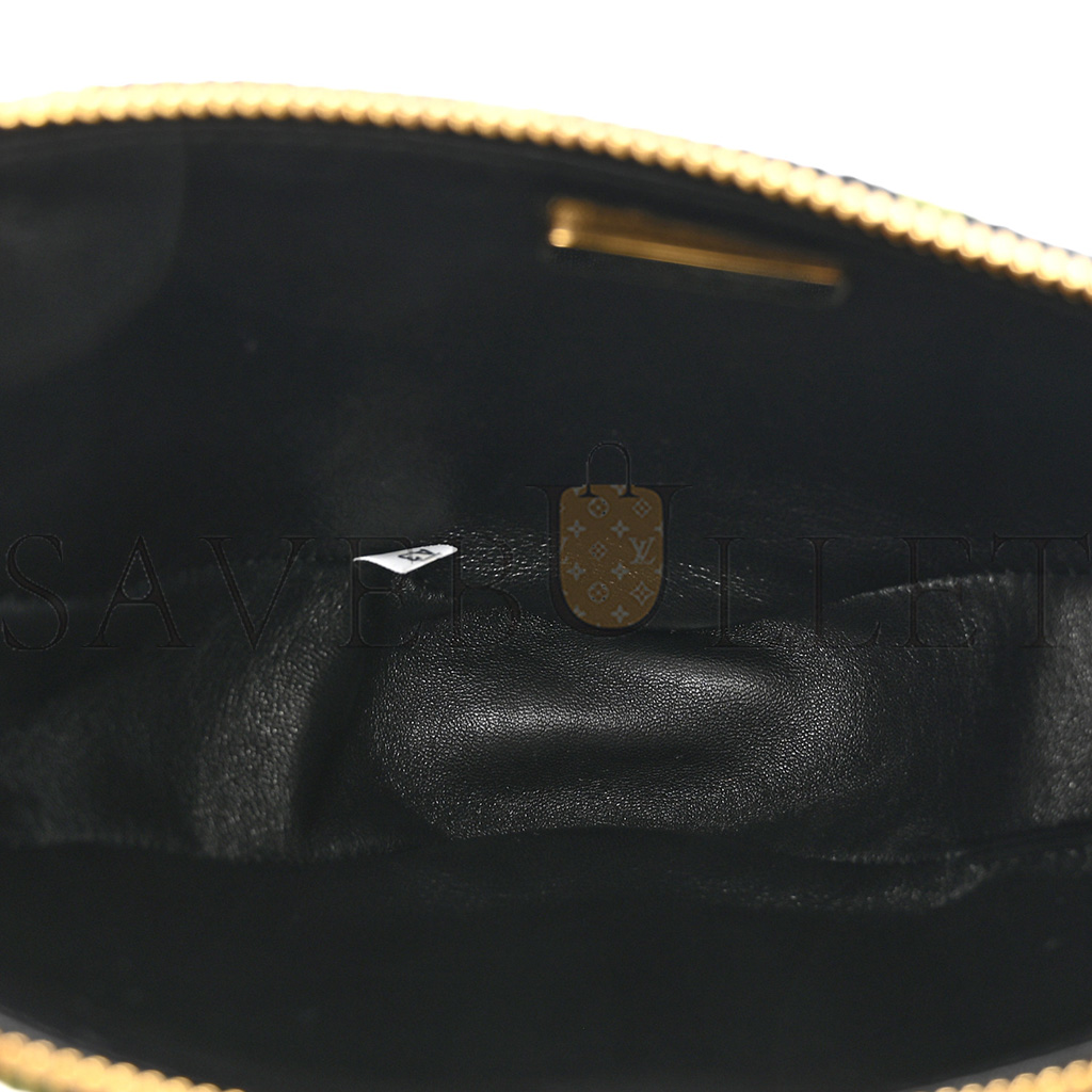 PRADA JACQUARD TRIANGOLO SYMBOLE EMBROIDERED MINI TRIANGLE SHOULDER BAG BLACK EDERA (27*15*5cm) PRADA JACQUARD TRIANGOLO SYMBOLE EMBROIDERED MINI TRIANGLE SHOULDER BAG BLACK EDERA (27*15*5cm)