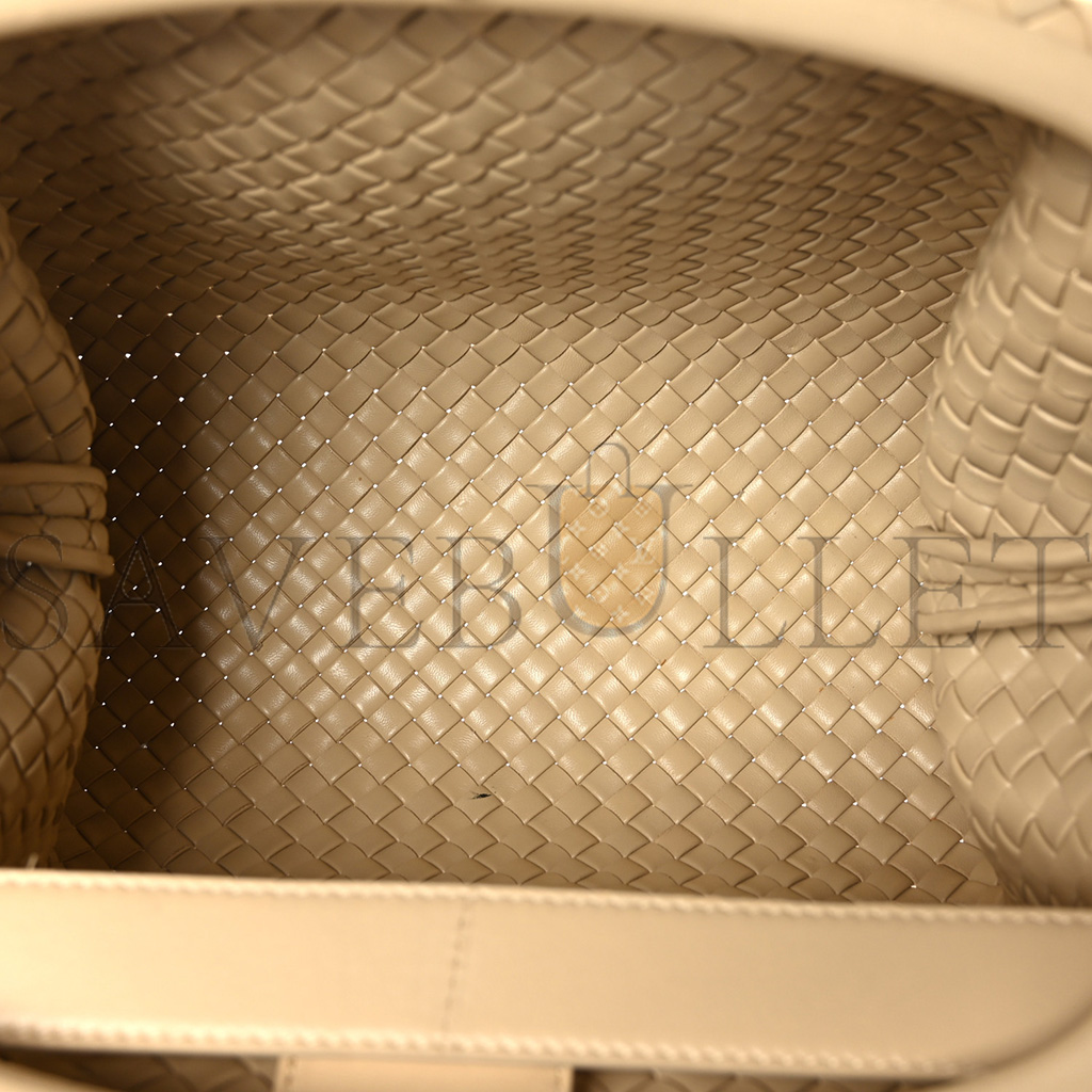 BOTTEGA VENETA NAPPA INTRECCIATO PADDED THE HANDLE TOTE PORRIDGE (37*25*9cm) BOTTEGA VENETA NAPPA INTRECCIATO PADDED THE HANDLE TOTE PORRIDGE (37*25*9cm)