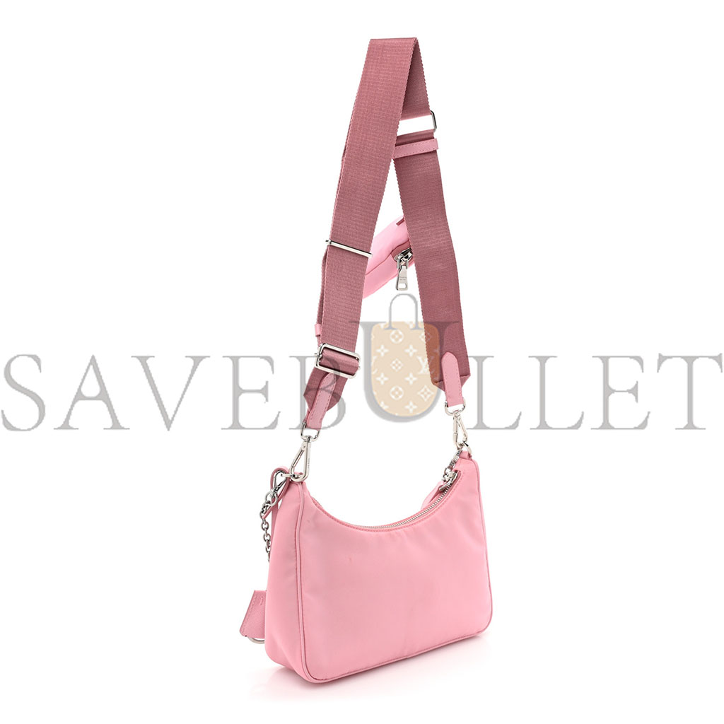 PRADA NYLON RE-EDITION 2005 SHOULDER BAG ROSA (22*12*6cm) PRADA NYLON RE-EDITION 2005 SHOULDER BAG ROSA (22*12*6cm)