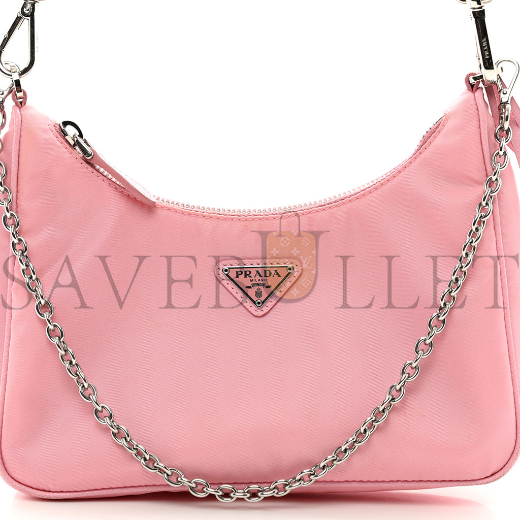 PRADA NYLON RE-EDITION 2005 SHOULDER BAG ROSA (22*17*6m) PRADA NYLON RE-EDITION 2005 SHOULDER BAG ROSA (22*17*6m)