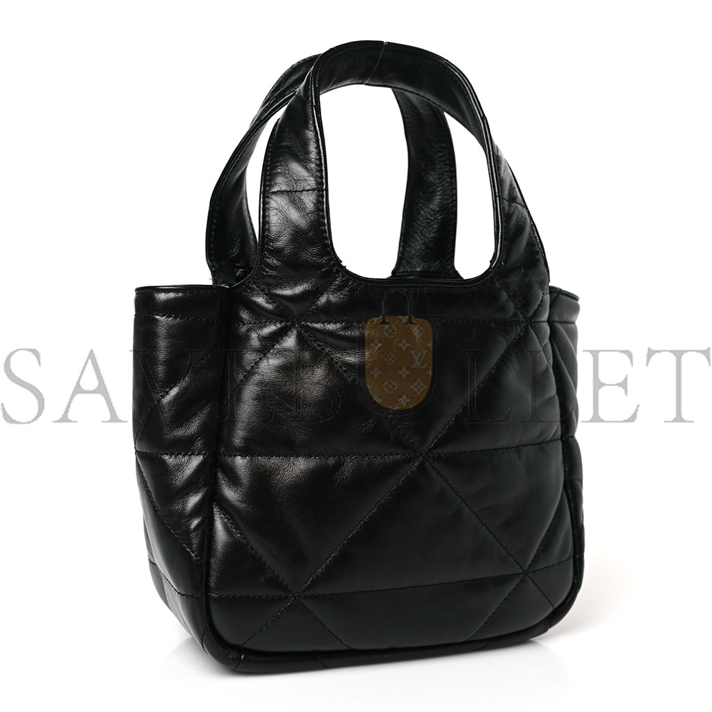 PRADA NAPPA QUILTED SMALL TOTE BLACK (29*24*11cm) PRADA NAPPA QUILTED SMALL TOTE BLACK (29*24*11cm)