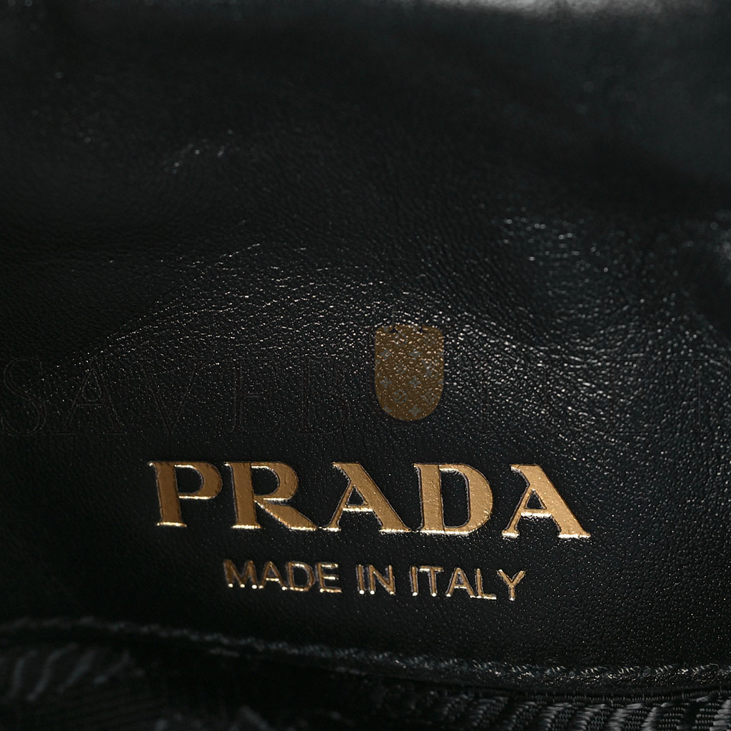 PRADA NAPPA QUILTED SMALL TOTE BLACK (29*24*11cm) PRADA NAPPA QUILTED SMALL TOTE BLACK (29*24*11cm)