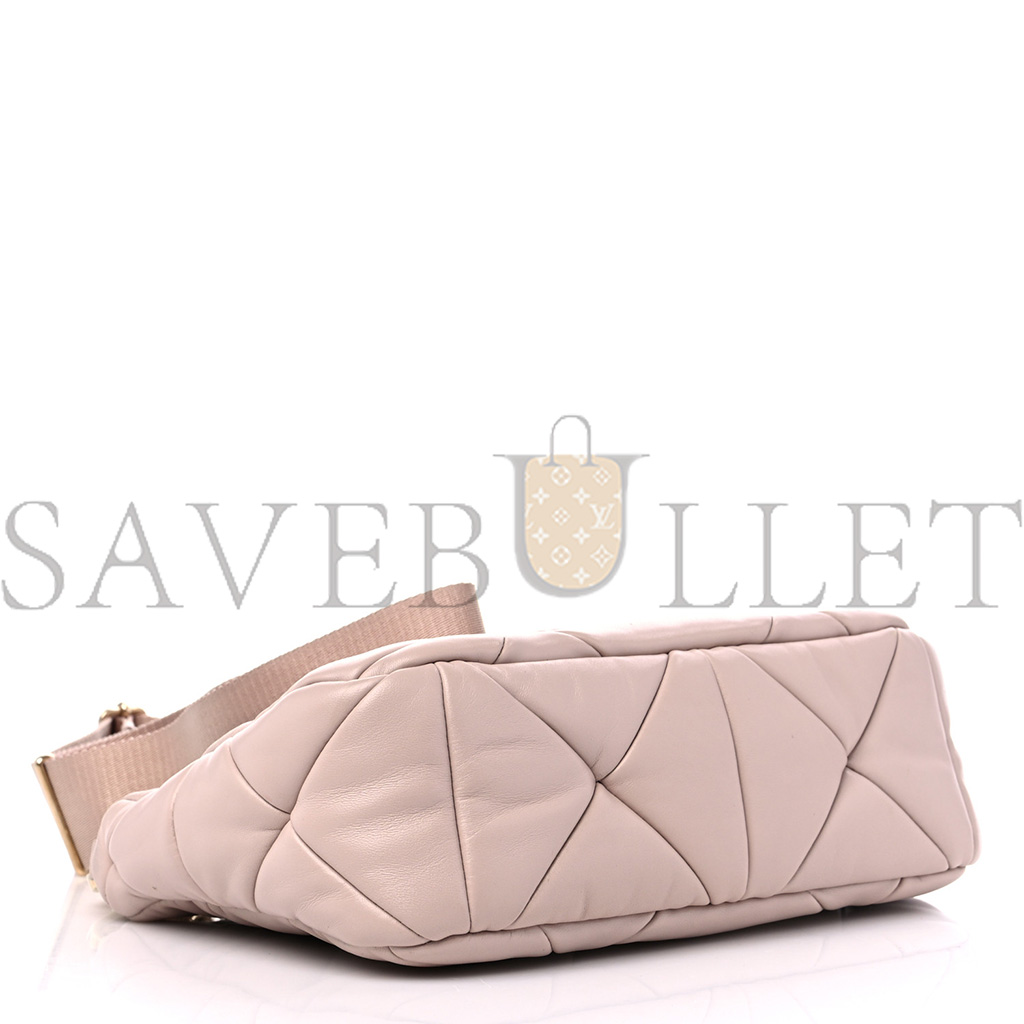 PRADA NAPPA NYLON QUILTED PATCHWORK SYSTEM SHOULDER BAG WATER LILY(25*15*8cm) PRADA NAPPA NYLON QUILTED PATCHWORK SYSTEM SHOULDER BAG WATER LILY(25*15*8cm)