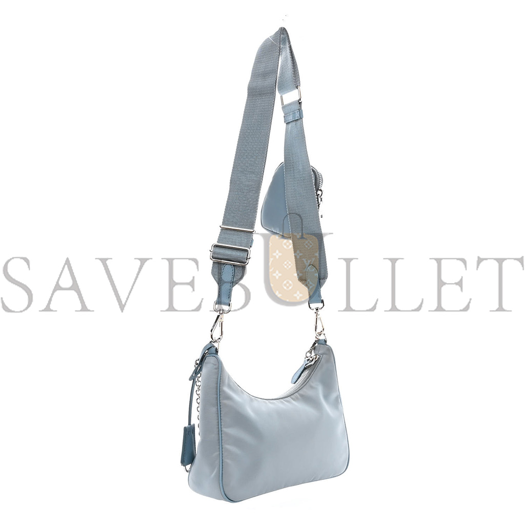 PRADA NYLON RE-EDITION 2005 SHOULDER BAG ASTRALE (22*12*6cm) PRADA NYLON RE-EDITION 2005 SHOULDER BAG ASTRALE (22*12*6cm)
