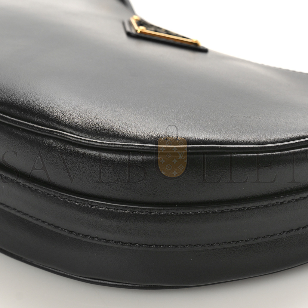 PRADA NAPPA ARQUE SHOULDER BAG BLACK (23*14*6cm) PRADA NAPPA ARQUE SHOULDER BAG BLACK (23*14*6cm)