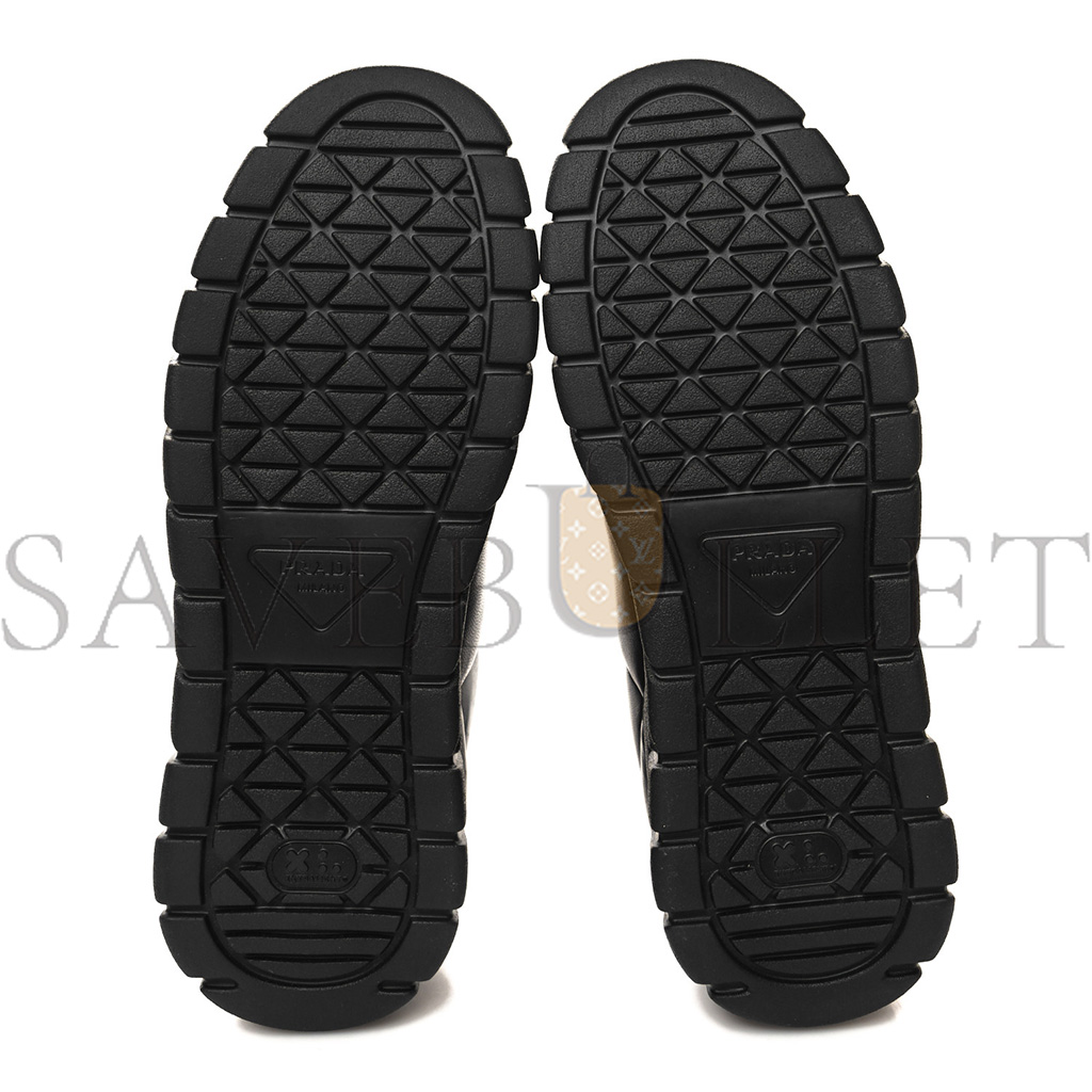 PRADA NAPPA SOFT METAL TRIANGLE LOGO WOMENS PADDED 30MM SNEAKERS 36.5 BLACK PRADA NAPPA SOFT METAL TRIANGLE LOGO WOMENS PADDED 30MM SNEAKERS 36.5 BLACK