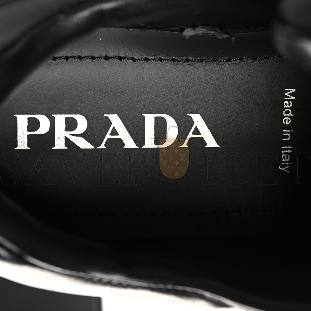 PRADA NAPPA SOFT METAL TRIANGLE LOGO WOMENS PADDED 30MM SNEAKERS 36.5 BLACK PRADA NAPPA SOFT METAL TRIANGLE LOGO WOMENS PADDED 30MM SNEAKERS 36.5 BLACK
