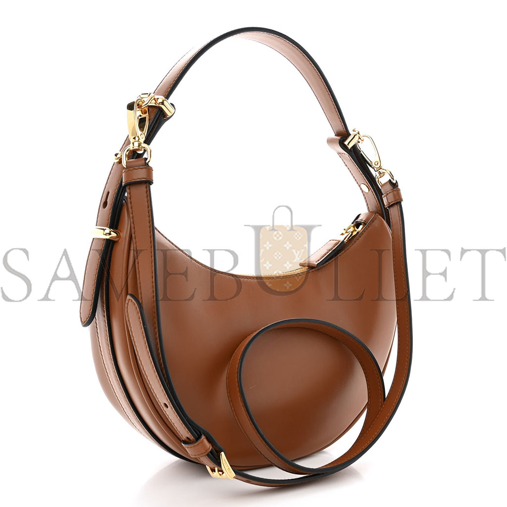 PRADA NAPPA ARQUE SHOULDER BAG BROWN (23*18*6cm) PRADA NAPPA ARQUE SHOULDER BAG BROWN (23*18*6cm)