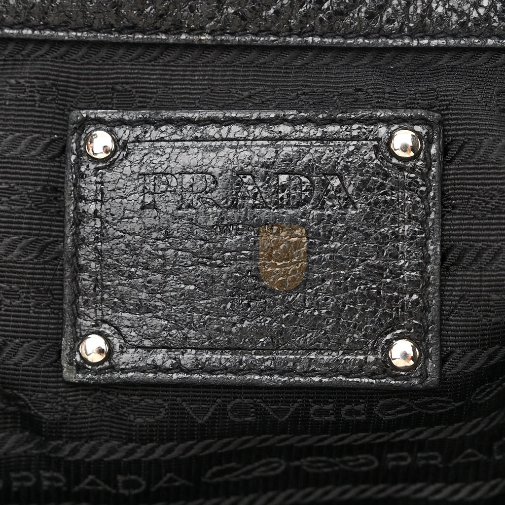 PRADA NYLON QUILTED 24H SATCHEL BLACK (34*23*16cm) PRADA NYLON QUILTED 24H SATCHEL BLACK (34*23*16cm)