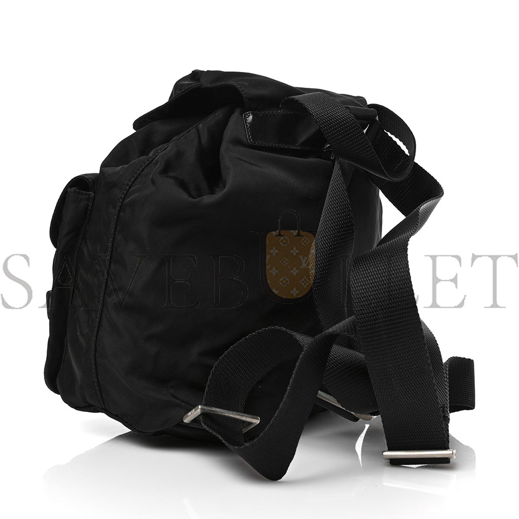 PRADA NYLON VELA MEDIUM BACKPACK BLACK (29*29*14cm) PRADA NYLON VELA MEDIUM BACKPACK BLACK (29*29*14cm)