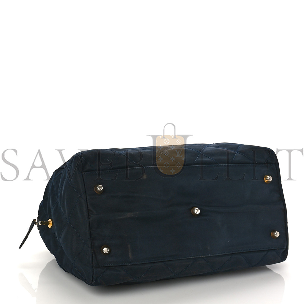 PRADA NYLON TESSUTO IMPUNTU QUILTED SHOULDER BAG NAVY (34*20*17cm) PRADA NYLON TESSUTO IMPUNTU QUILTED SHOULDER BAG NAVY (34*20*17cm)