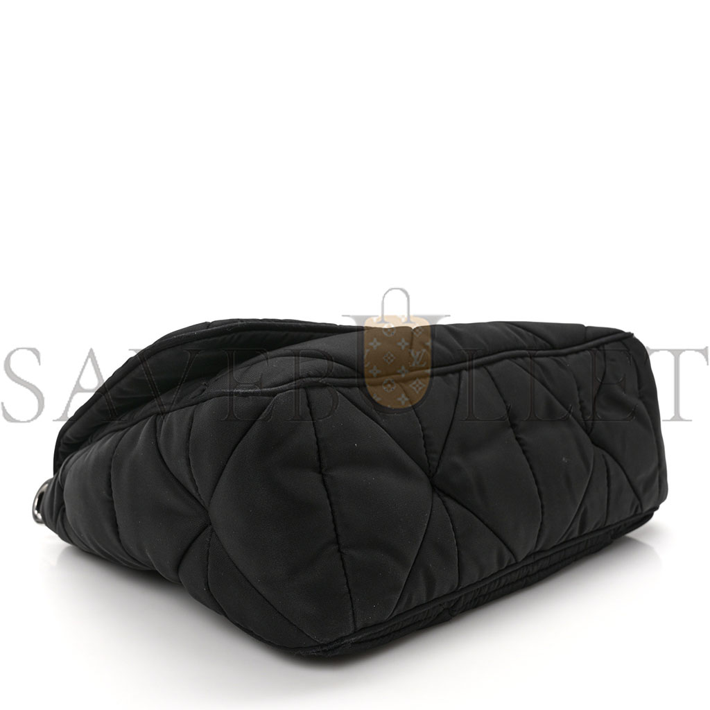 PRADA NYLON TESSUTO QUILTED PADDED SHOULDER BAG BLACK (25*18*9m) PRADA NYLON TESSUTO QUILTED PADDED SHOULDER BAG BLACK (25*18*9m)