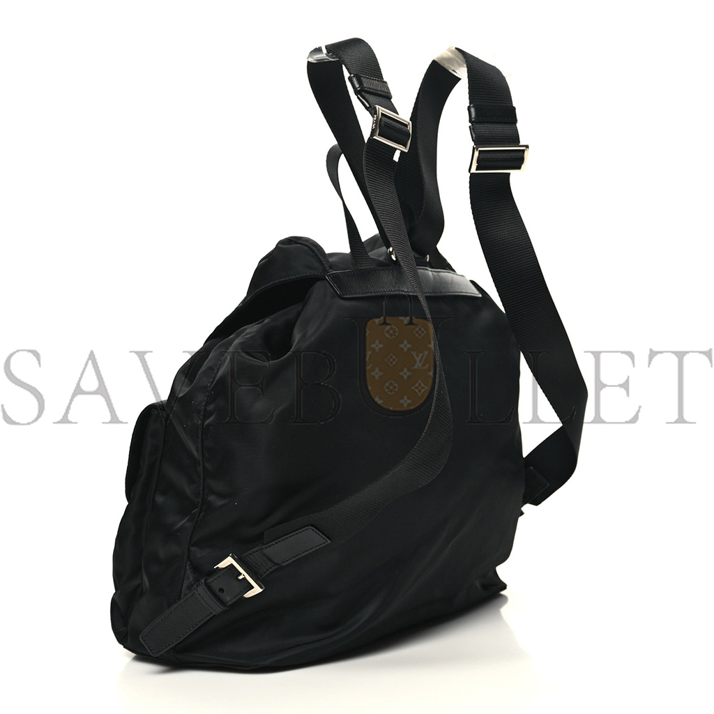 PRADA NYLON VELA MEDIUM BACKPACK BLACK (29*29*14cm) PRADA NYLON VELA MEDIUM BACKPACK BLACK (29*29*14cm)
