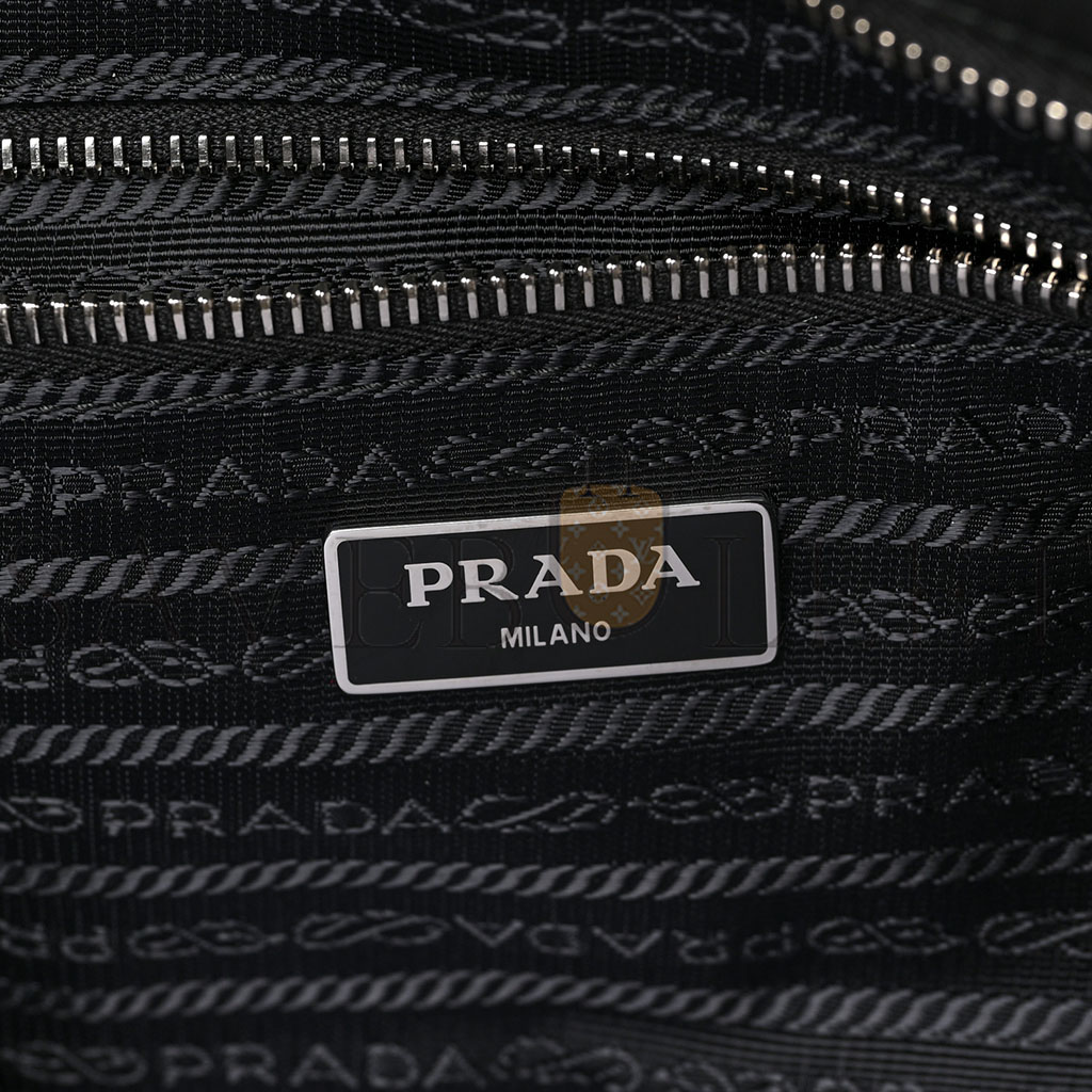 PRADA NYLON TESSUTO IMPUNTU QUILTED SHOULDER BAG BLACK (30*21*11cm) PRADA NYLON TESSUTO IMPUNTU QUILTED SHOULDER BAG BLACK (30*21*11cm)