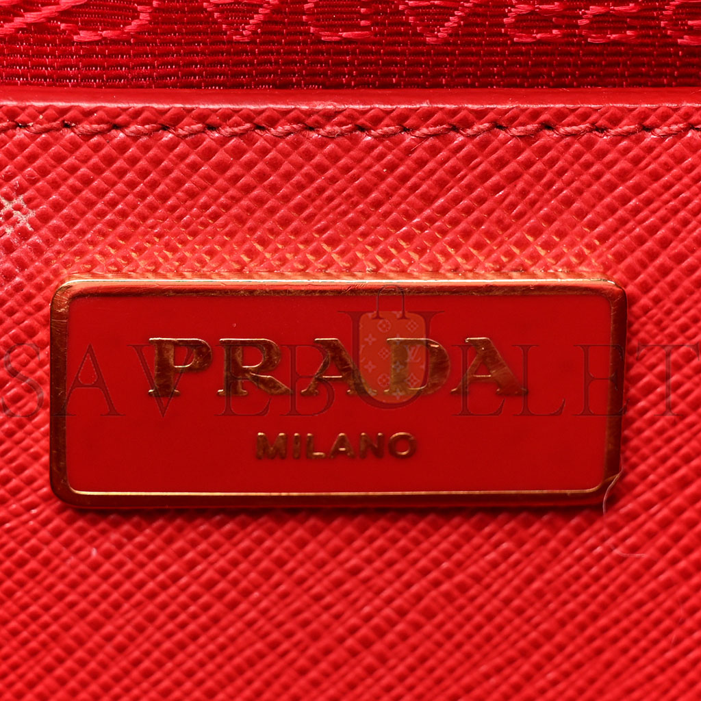 PRADA SAFFIANO LUX PARABOLE TOTE FUOCO (34*26*15cm) PRADA SAFFIANO LUX PARABOLE TOTE FUOCO (34*26*15cm)