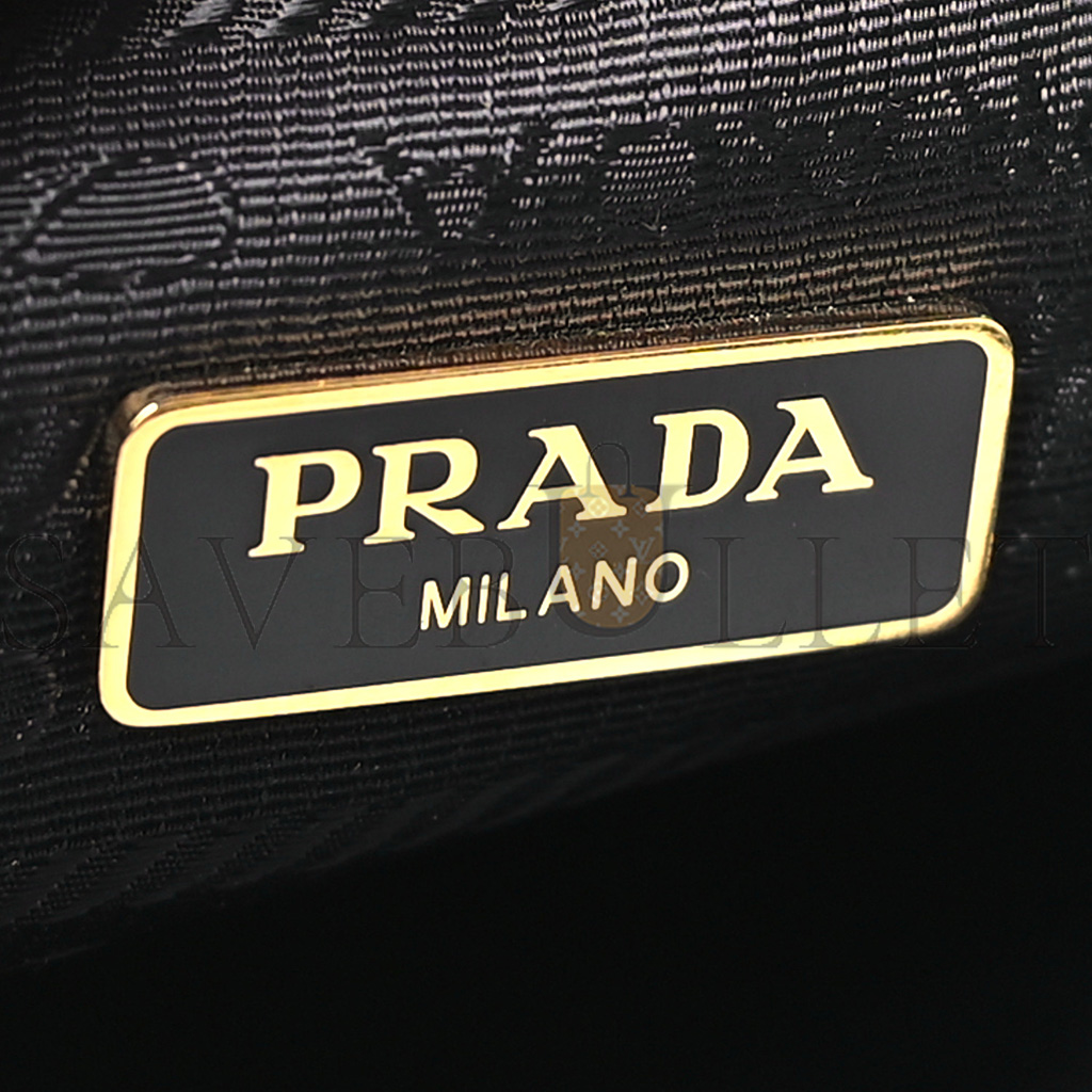 PRADA RE-NYLON DUET DRAWSTRING SHOULDER BAG BLACK (23*18*11cm) PRADA RE-NYLON DUET DRAWSTRING SHOULDER BAG BLACK (23*18*11cm)