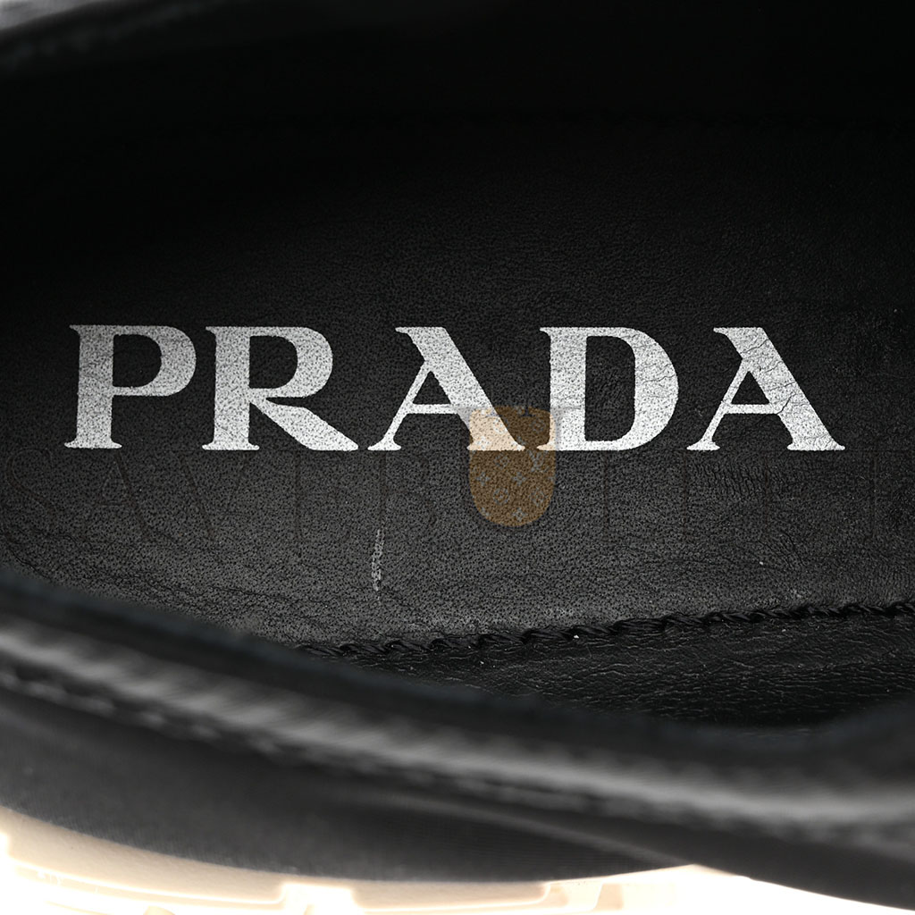 PRADA RE-NYLON GABARDINE TRIANGLE LOGO DOUBLE WHEEL 50MM SNEAKERS 38 BLACK PRADA RE-NYLON GABARDINE TRIANGLE LOGO DOUBLE WHEEL 50MM SNEAKERS 38 BLACK