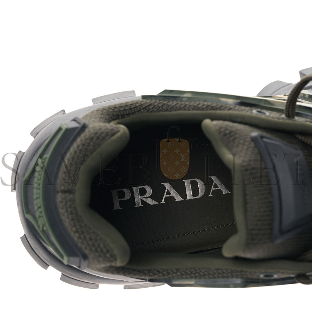 PRADA RUBBER KNIT FABRIC CAMOUFLAGE MENS CLOUDBUST THUNDER SNEAKERS 7 MILITARE PRADA RUBBER KNIT FABRIC CAMOUFLAGE MENS CLOUDBUST THUNDER SNEAKERS 7 MILITARE