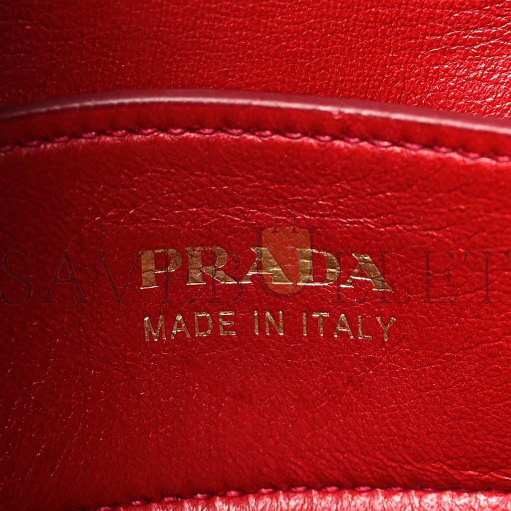 PRADA SAFFIANO CUIR LARGE DOUBLE BAG BLACK FUOCO (35*27*17cm) PRADA SAFFIANO CUIR LARGE DOUBLE BAG BLACK FUOCO (35*27*17cm)