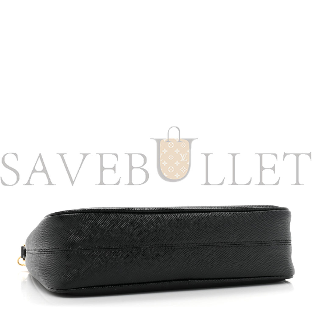 PRADA SAFFIANO LUX RE-EDITION 2005 SHOULDER BAG BLACK (22*17*6cm) PRADA SAFFIANO LUX RE-EDITION 2005 SHOULDER BAG BLACK (22*17*6cm)