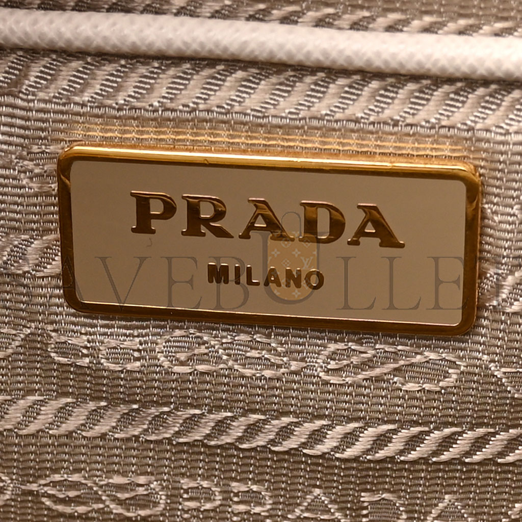 PRADA SAFFIANO MEDIUM BI-COLOR TOP HANDLE TOTE BLACK TALCO (36*30*15cm) PRADA SAFFIANO MEDIUM BI-COLOR TOP HANDLE TOTE BLACK TALCO (36*30*15cm)