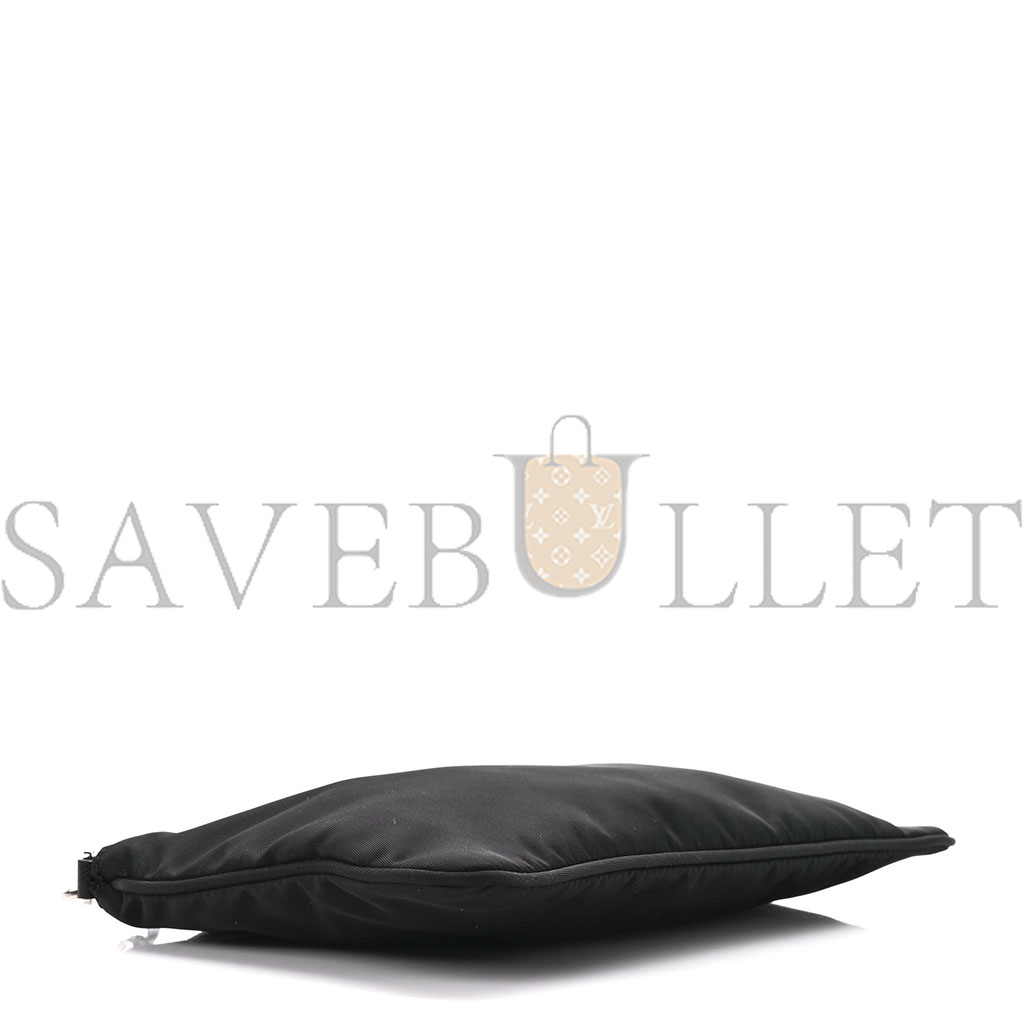 PRADA RE-NYLON VELA POUCH BLACK (24*18*14cm) PRADA RE-NYLON VELA POUCH BLACK (24*18*14cm)
