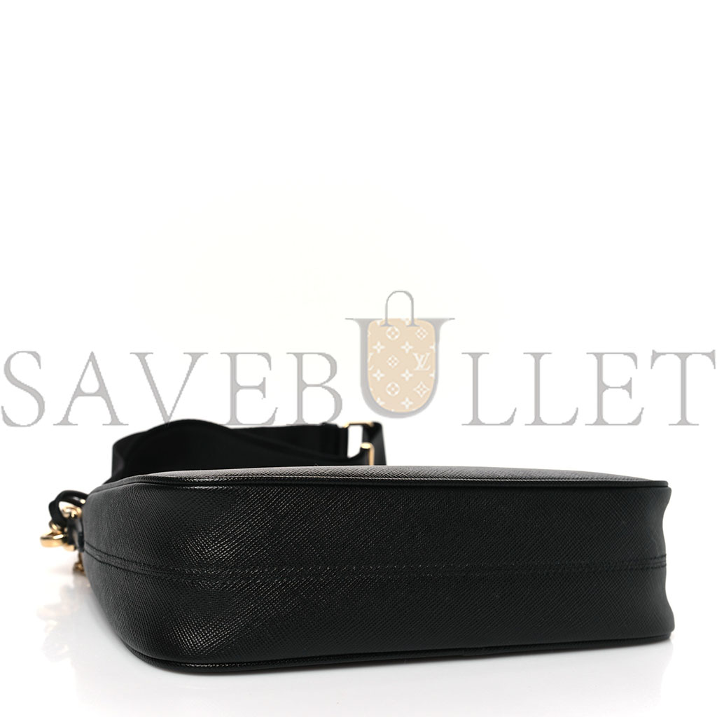 PRADA SAFFIANO LUX RE-EDITION 2005 SHOULDER BAG BLACK (22*17*6cm) PRADA SAFFIANO LUX RE-EDITION 2005 SHOULDER BAG BLACK (22*17*6cm)