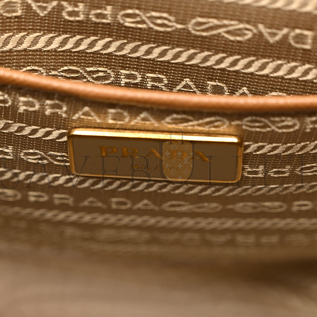 PRADA SAFFIANO LARGE GALLERIA DOUBLE ZIP TOTE CARAMEL (36*26*16cm) PRADA SAFFIANO LARGE GALLERIA DOUBLE ZIP TOTE CARAMEL (36*26*16cm)