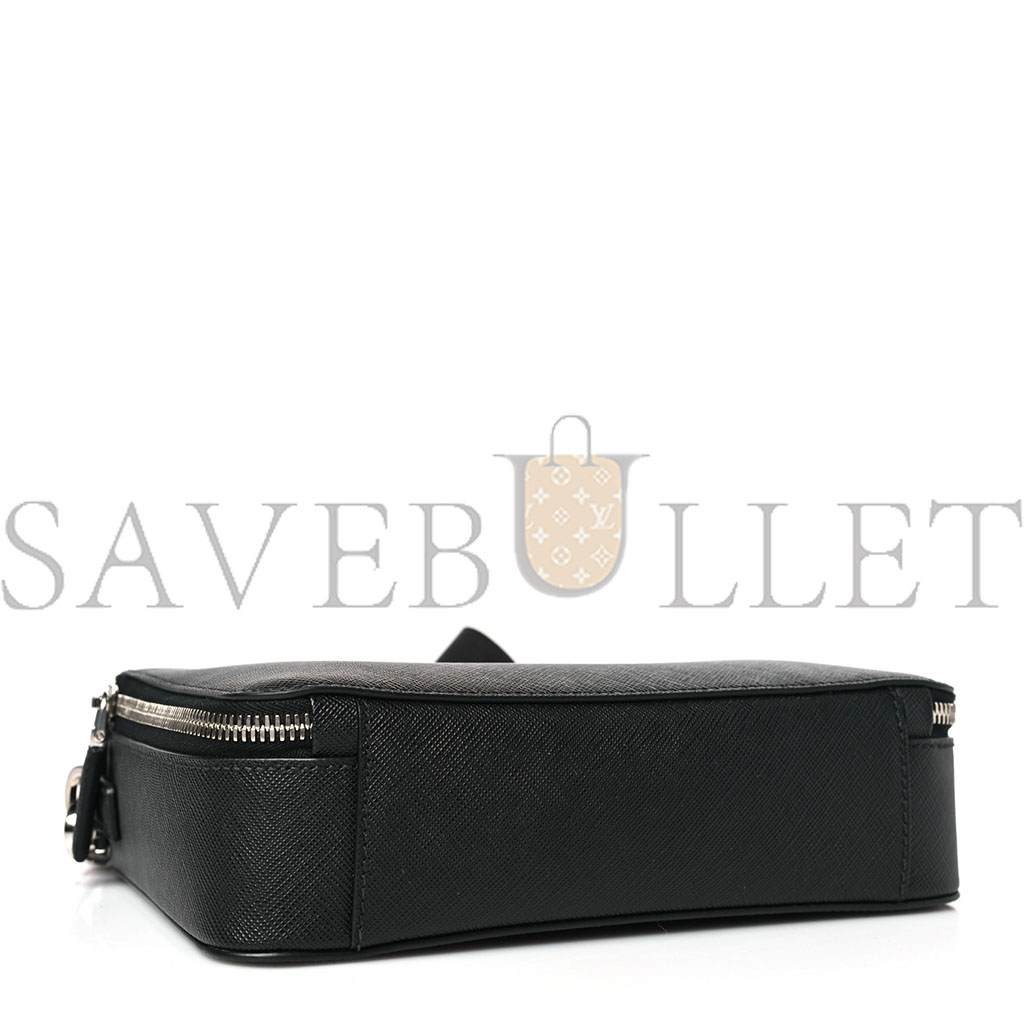 PRADA SAFFIANO TRAVEL MENS MEDIUM BRIQUE CROSSBODY BAG BLACK (22*17*6cm) PRADA SAFFIANO TRAVEL MENS MEDIUM BRIQUE CROSSBODY BAG BLACK (22*17*6cm)