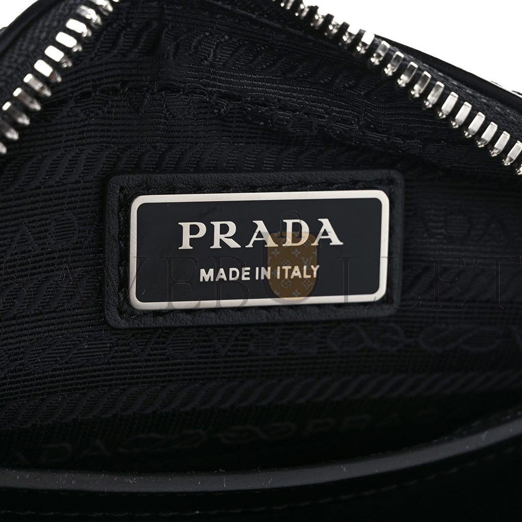 PRADA SAFFIANO SHOULDER BAG BLACK (20*14*8cm) PRADA SAFFIANO SHOULDER BAG BLACK (20*14*8cm)
