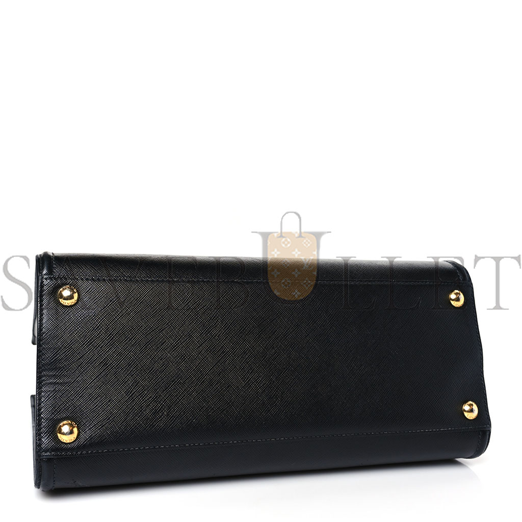 PRADA SAFFIANO SOFT CALFSKIN TOTE BLACK (26*22*10cm) PRADA SAFFIANO SOFT CALFSKIN TOTE BLACK (26*22*10cm)