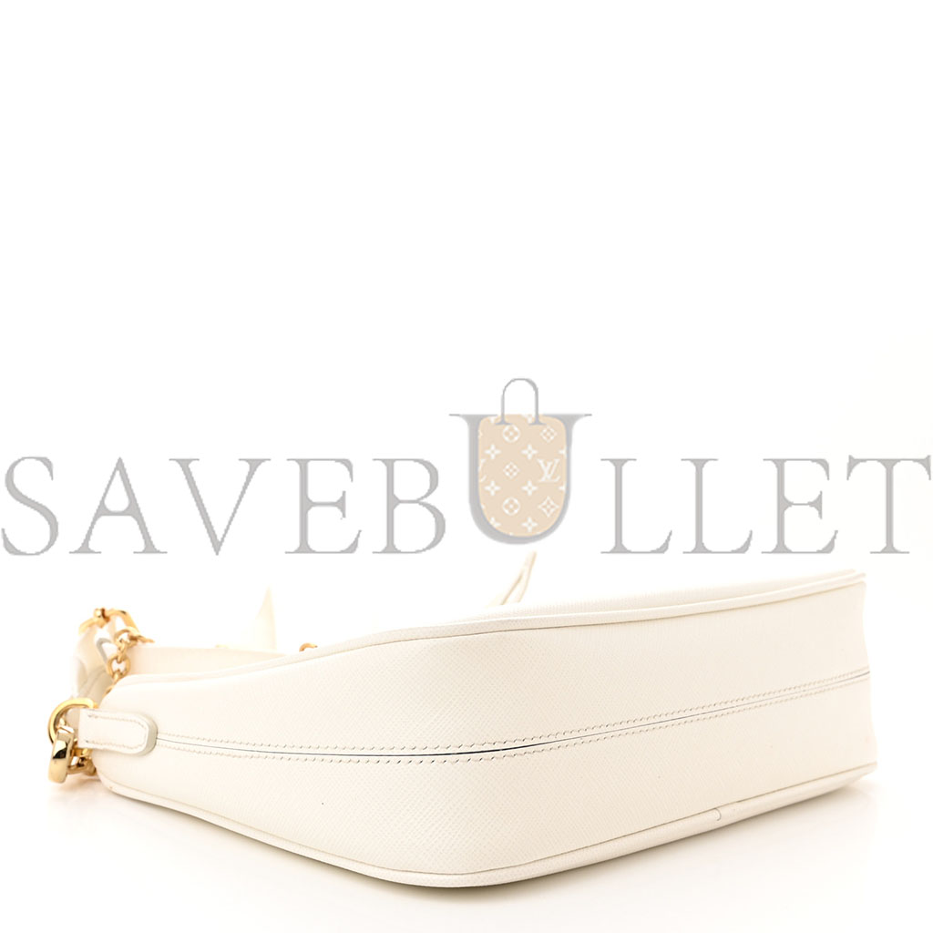 PRADA SAFFIANO RE-EDITION 2005 SHOULDER BAG WHITE (23*17*6cm) PRADA SAFFIANO RE-EDITION 2005 SHOULDER BAG WHITE (23*17*6cm)