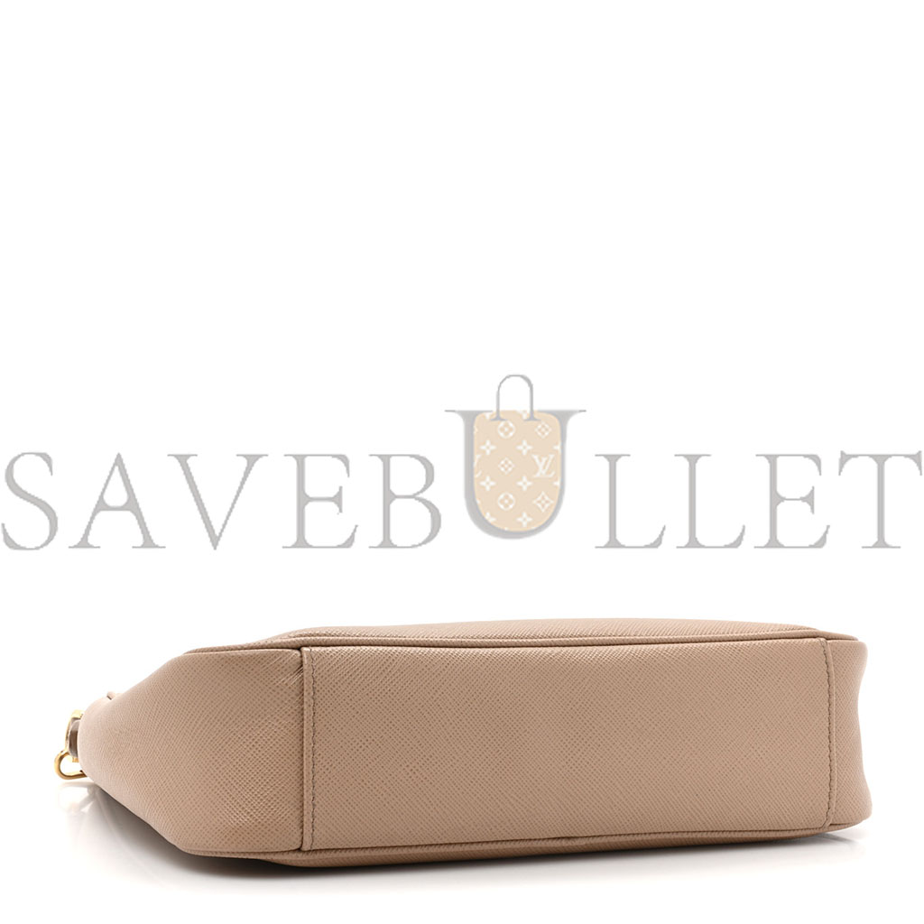 PRADA SAFFIANO RE-EDITION 2005 SHOULDER BAG CAMMEO BEIGE (22*18*6cm) PRADA SAFFIANO RE-EDITION 2005 SHOULDER BAG CAMMEO BEIGE (22*18*6cm)