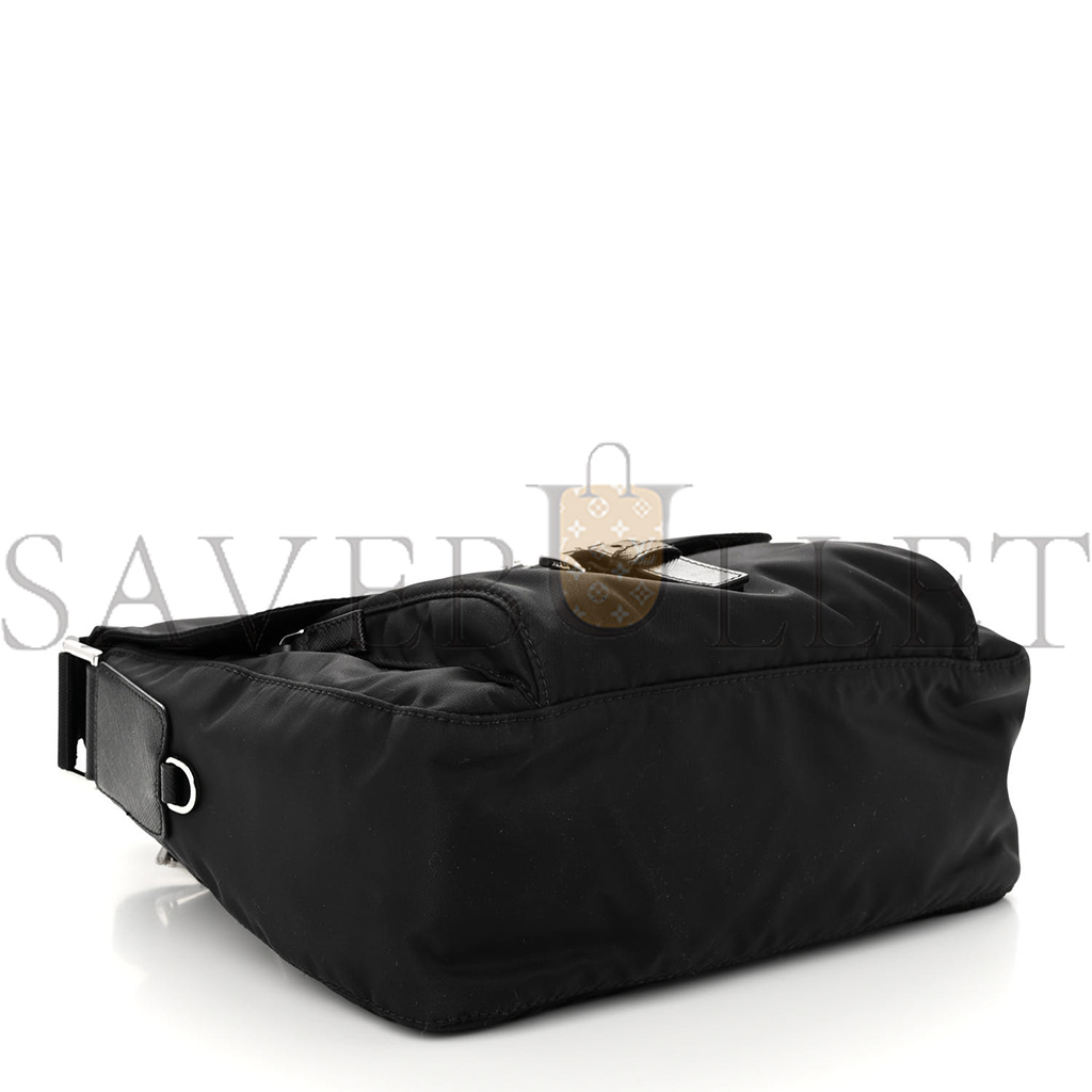 PRADA TESSUTO NYLON VELA RE-EDITION SHOULDER BAG BLACK (25*21*10cm) PRADA TESSUTO NYLON VELA RE-EDITION SHOULDER BAG BLACK (25*21*10cm)