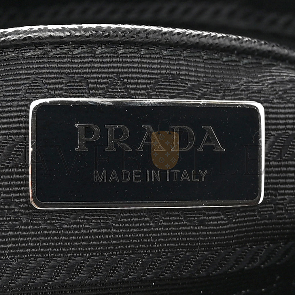 PRADA TESSUTO NYLON VELA RE-EDITION SHOULDER BAG BLACK (25*21*10cm) PRADA TESSUTO NYLON VELA RE-EDITION SHOULDER BAG BLACK (25*21*10cm)