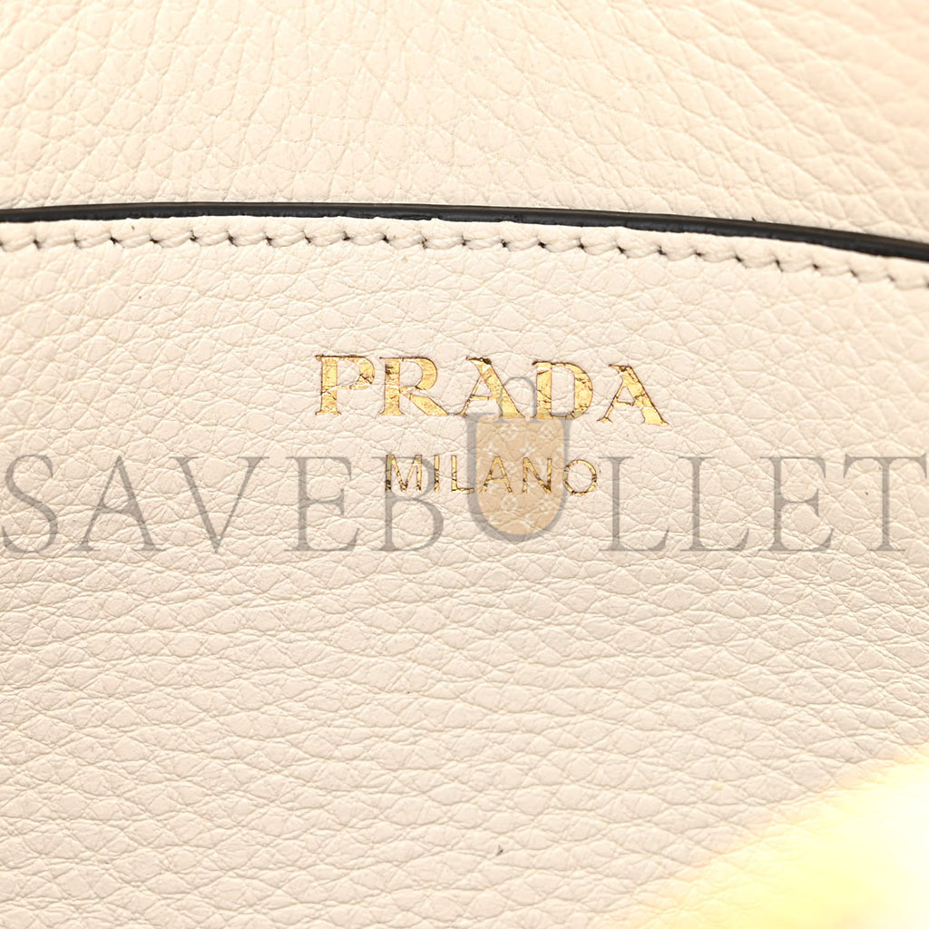 PRADA VITELLO DAINO CAMERA CROSSBODY BIANCO (19*12*2cm) PRADA VITELLO DAINO CAMERA CROSSBODY BIANCO (19*12*2cm)
