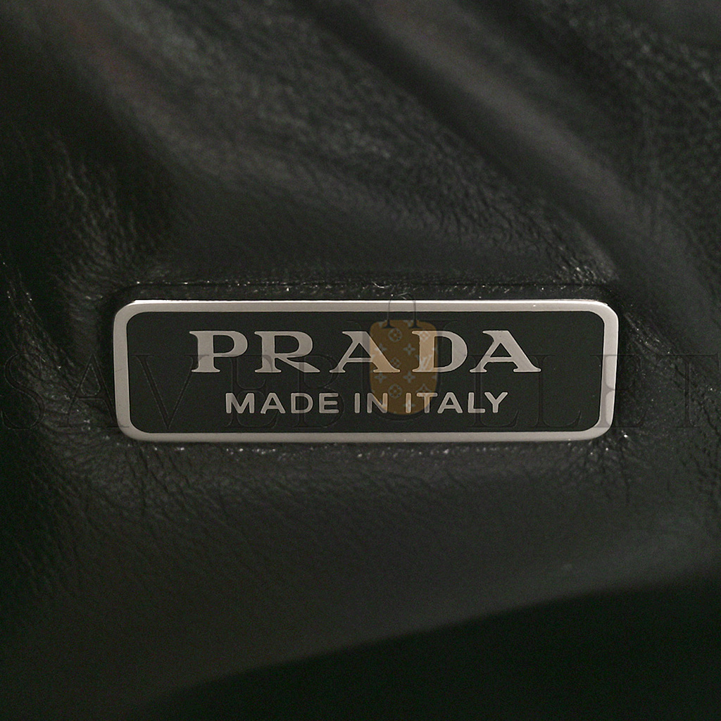 PRADA SOFT NAPPA SMALL PADDED SHOULDER BAG BLACK (30*25*11cm) PRADA SOFT NAPPA SMALL PADDED SHOULDER BAG BLACK (30*25*11cm)