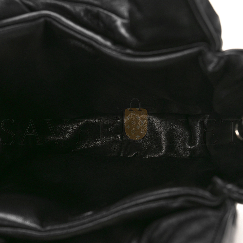 PRADA SOFT NAPPA SMALL PADDED SHOULDER BAG BLACK (30*25*11cm) PRADA SOFT NAPPA SMALL PADDED SHOULDER BAG BLACK (30*25*11cm)