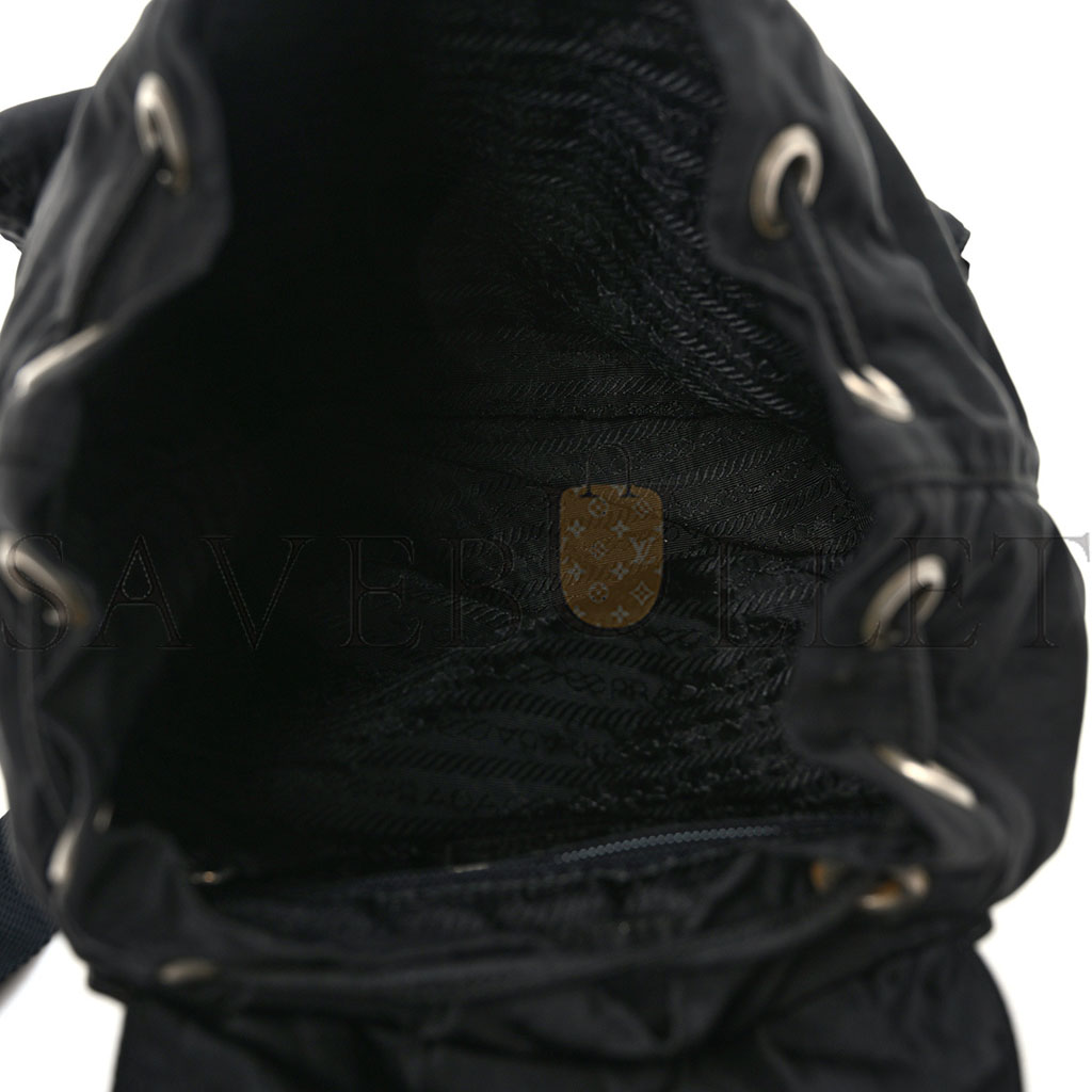 PRADA TESSUTO NYLON VELA BACKPACK BLACK (30*27*13cm) PRADA TESSUTO NYLON VELA BACKPACK BLACK (30*27*13cm)