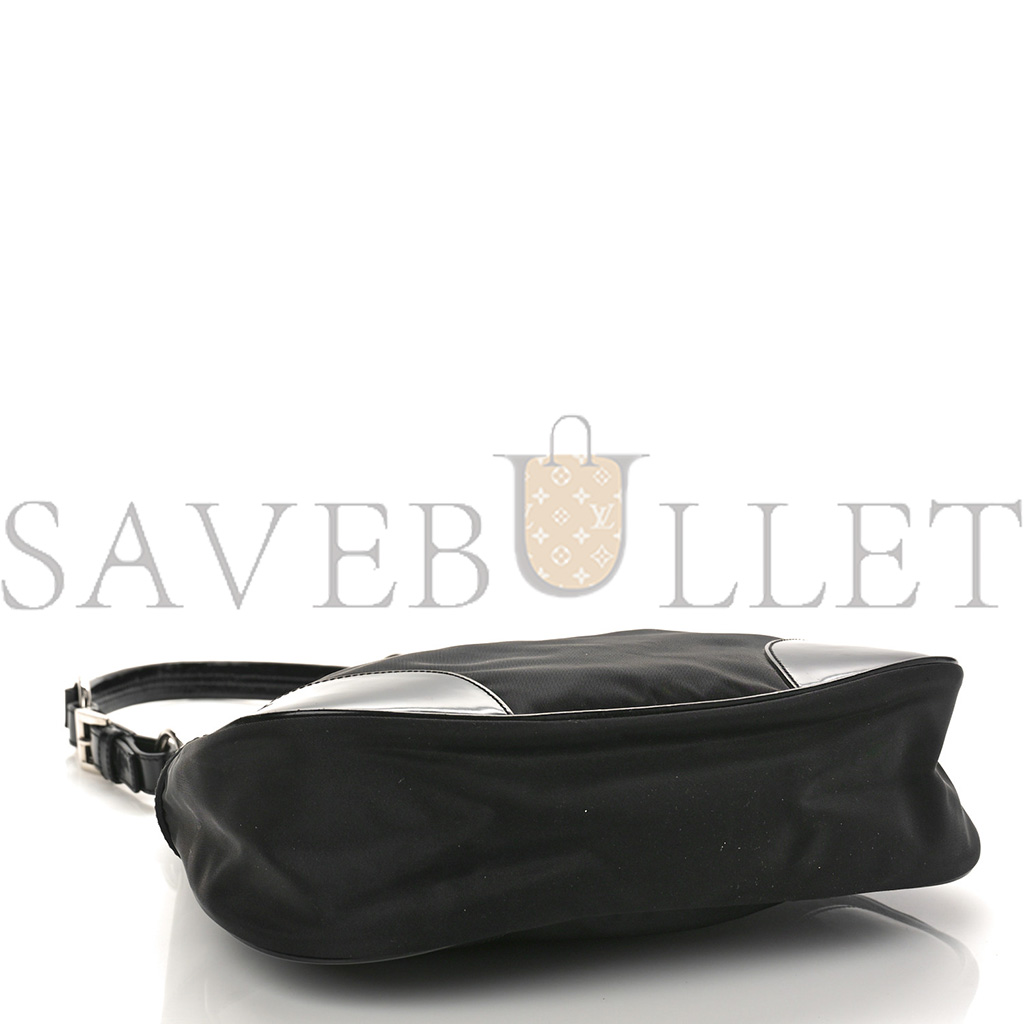 PRADA TESSUTO NYLON VITELLO HOBO NERO BLACK (31*23*11cm) PRADA TESSUTO NYLON VITELLO HOBO NERO BLACK (31*23*11cm)