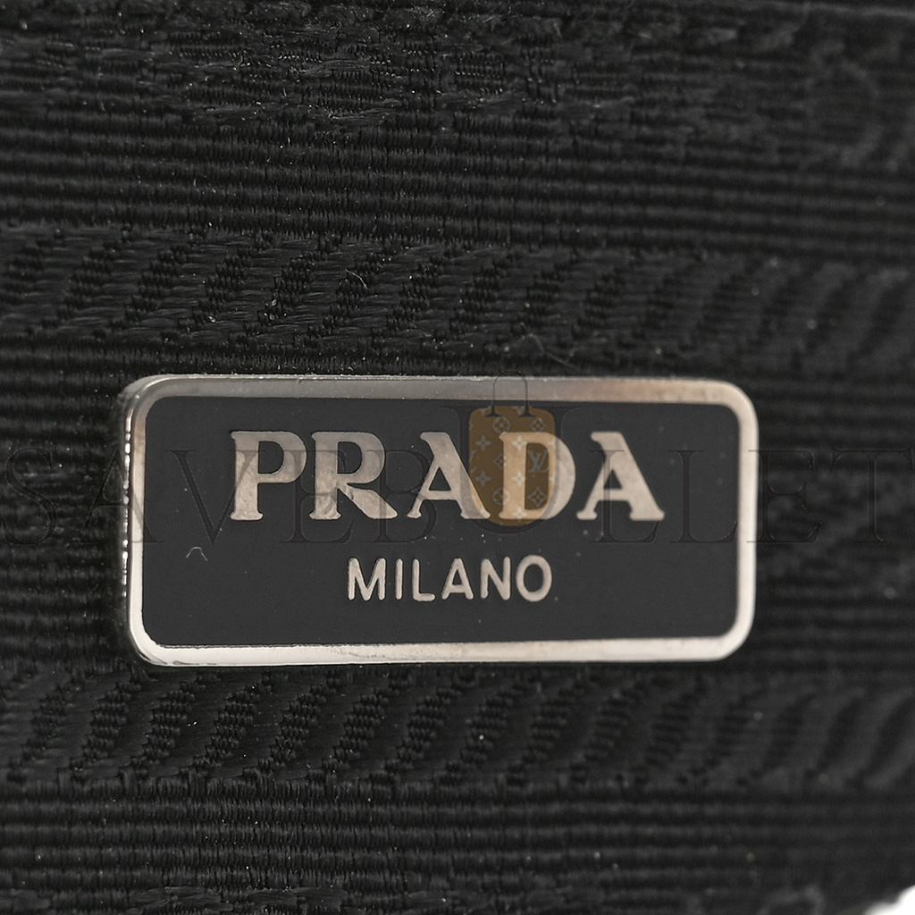 PRADA TESSUTO NYLON VITELLO HOBO NERO BLACK (31*23*11cm) PRADA TESSUTO NYLON VITELLO HOBO NERO BLACK (31*23*11cm)