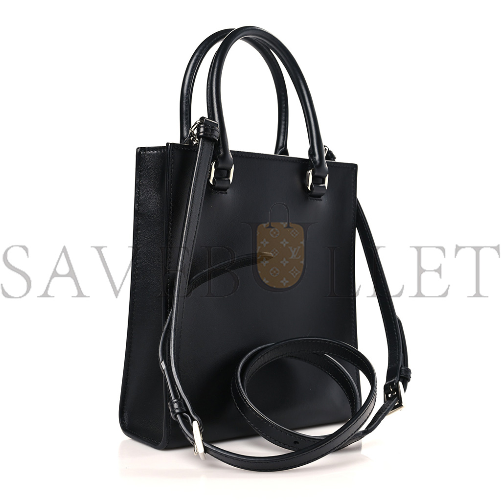 PRADA SOFT CALFSKIN SMALL SHOULDER BAG BLACK (19*17*6cm) PRADA SOFT CALFSKIN SMALL SHOULDER BAG BLACK (19*17*6cm)