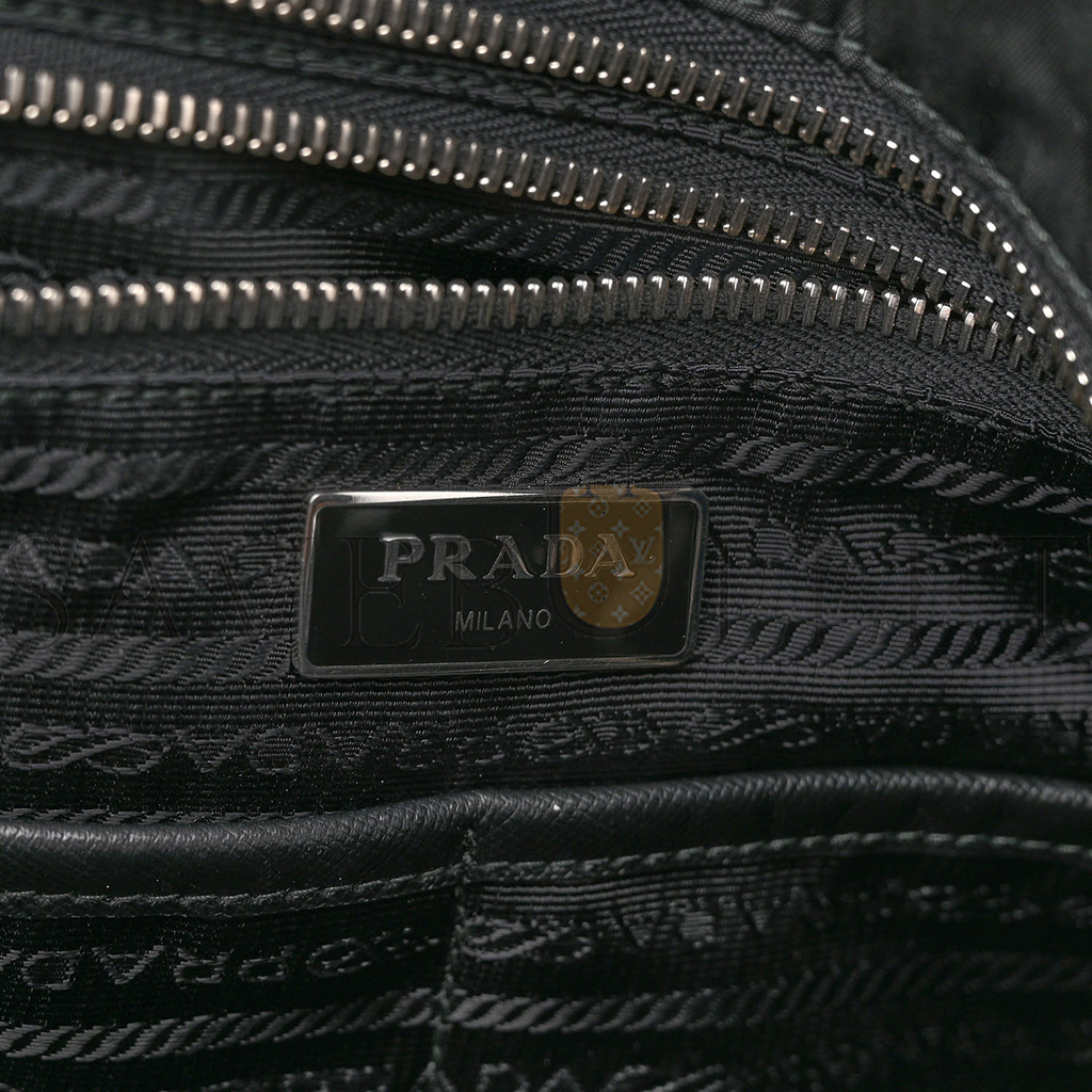 PRADA TESSUTO NYLON VELA DIAPER BAG BLACK (34*28*20cm) PRADA TESSUTO NYLON VELA DIAPER BAG BLACK (34*28*20cm)