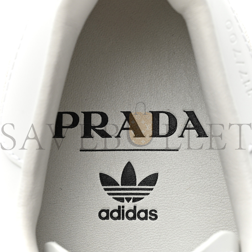 PRADA X ADIDAS CALFSKIN MENS SUPERSTAR 450 LOW TOP SNEAKERS 8 WHITE PRADA X ADIDAS CALFSKIN MENS SUPERSTAR 450 LOW TOP SNEAKERS 8 WHITE