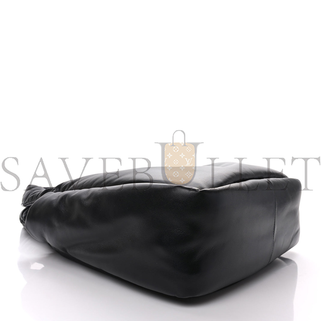 PRADA SOFT NAPPA MEDIUM PADDED SHOULDER BAG BLACK (30*25*11cm) PRADA SOFT NAPPA MEDIUM PADDED SHOULDER BAG BLACK (30*25*11cm)