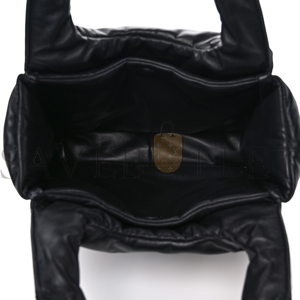 PRADA SOFT NAPPA MEDIUM PADDED SHOULDER BAG BLACK (30*25*11cm) PRADA SOFT NAPPA MEDIUM PADDED SHOULDER BAG BLACK (30*25*11cm)
