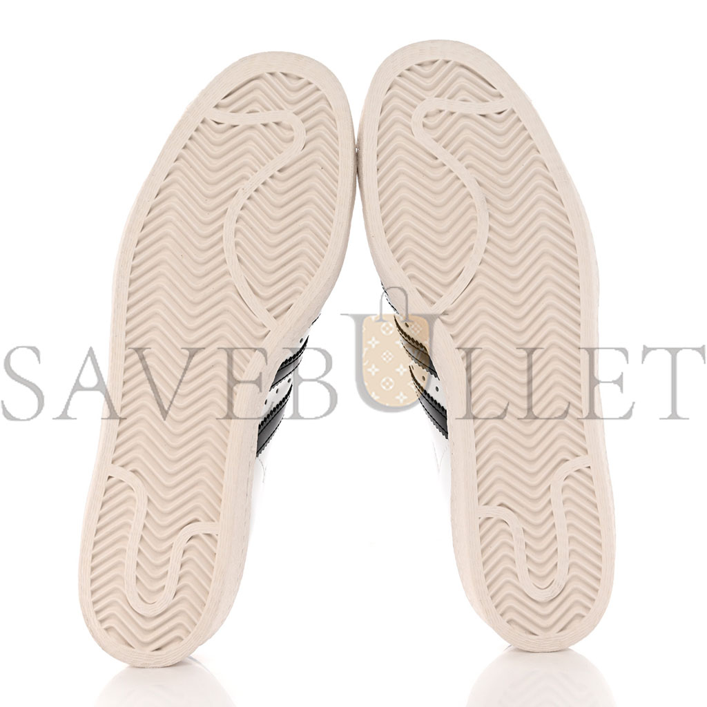 PRADA X ADIDAS BRUSHED CALFSKIN LOGO MENS SUPERSTAR SNEAKERS 7.5 WHITE BLACK PRADA X ADIDAS BRUSHED CALFSKIN LOGO MENS SUPERSTAR SNEAKERS 7.5 WHITE BLACK